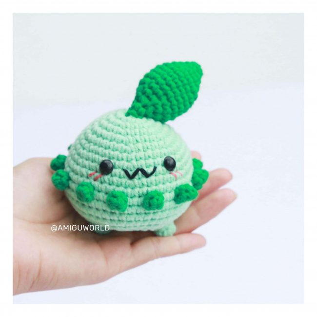 Chikorita amigurumi crochet pattern amiguworld pokemon