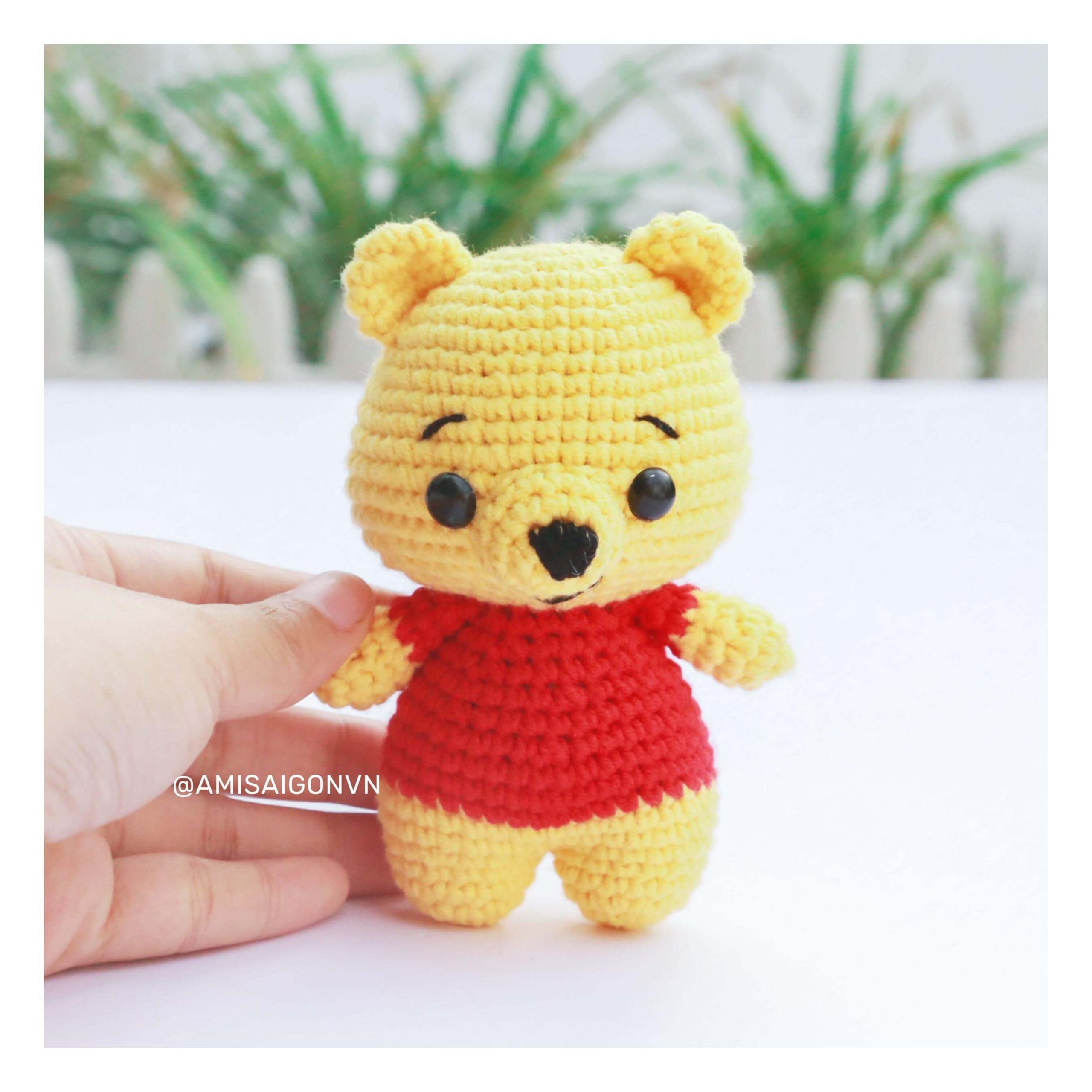 Pooh amigurumi crochet pattern amisaigon
