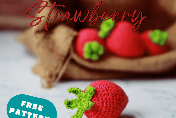 Strawberry amigurumi crochet pattern free