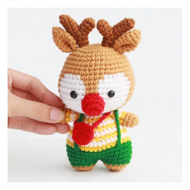 ami071S1CM_Reindeer S1 Amigurumi crochet pattern by AmiSaigon