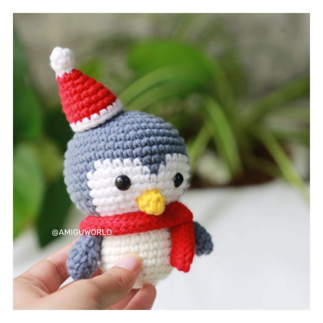Penguin - Christmas | Crochet Pattern | Amigurumi Tutorial PDF in English | AmiguWorld