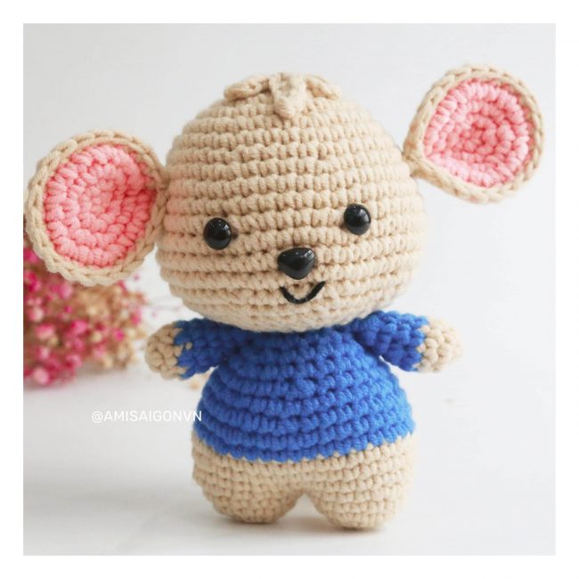 Roo - Mouse | Crochet Pattern | Amigurumi Tutorial PDF in English | AmiSaigon
