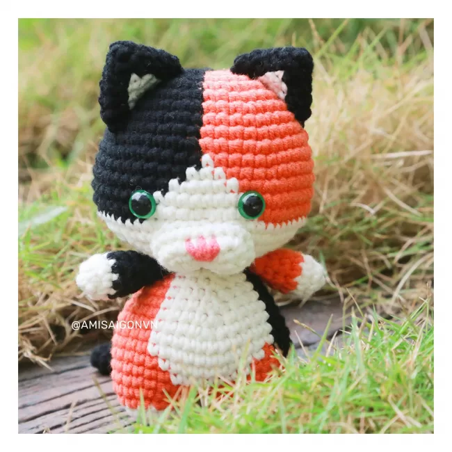 Calico Cat | Crochet Pattern | Amigurumi Tutorial PDF in English | AmiSaigon