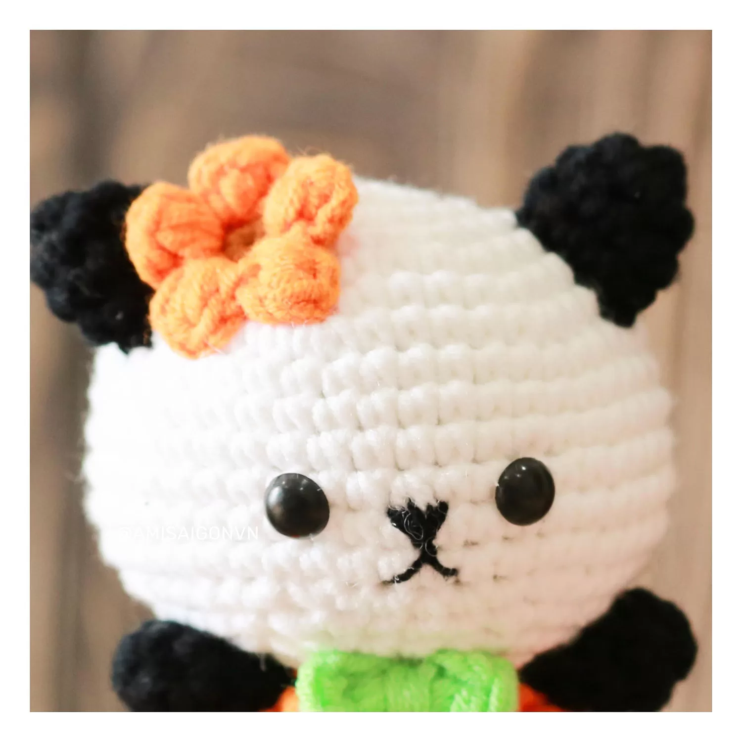 Panda in Pumpkin Outfit Amigurumi | Crochet Pattern | Amigurumi Tutorial PDF in English | AmiSaigon