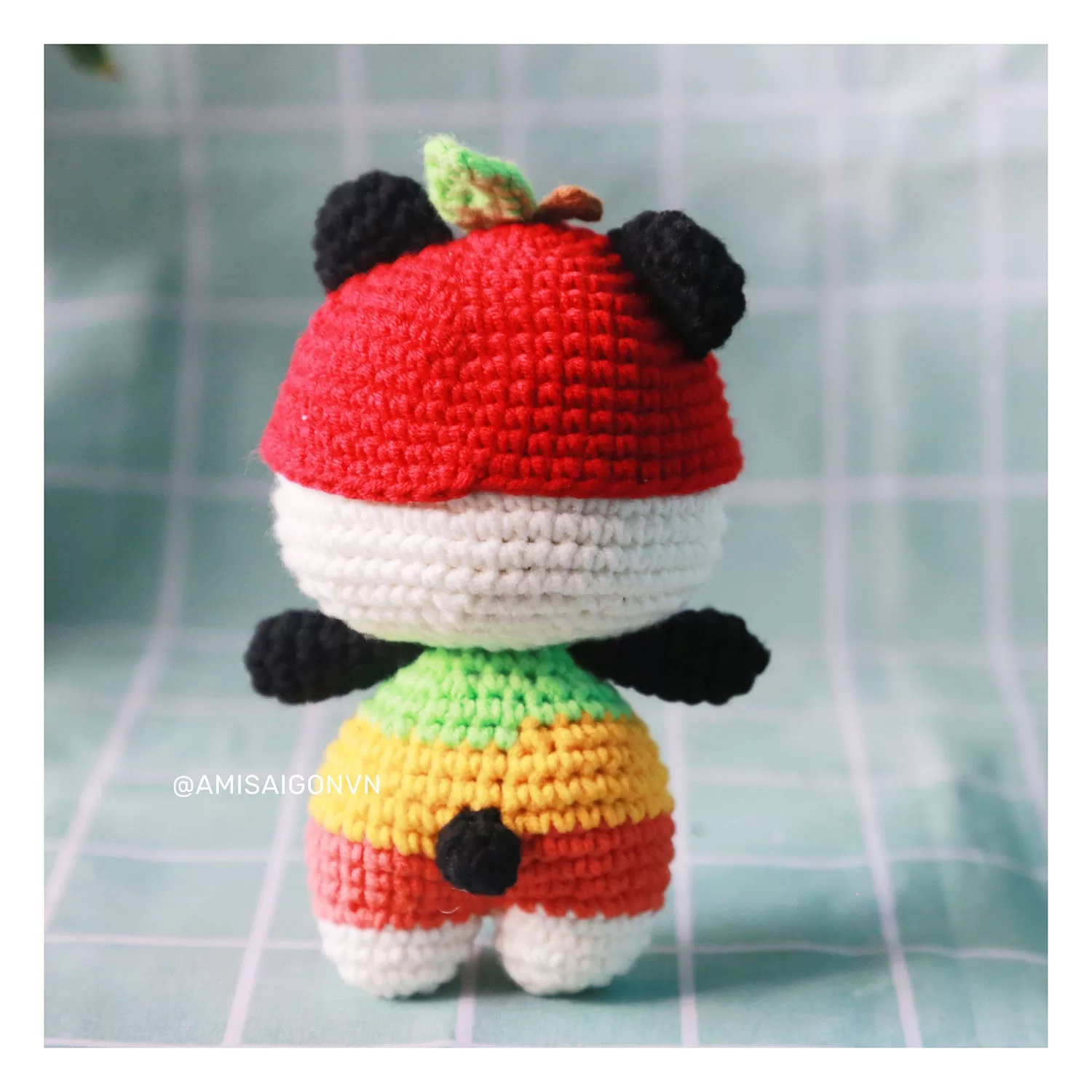 Apple Bear Amigurumi | Crochet Pattern | Amigurumi Tutorial PDF in English | AmiSaigon
