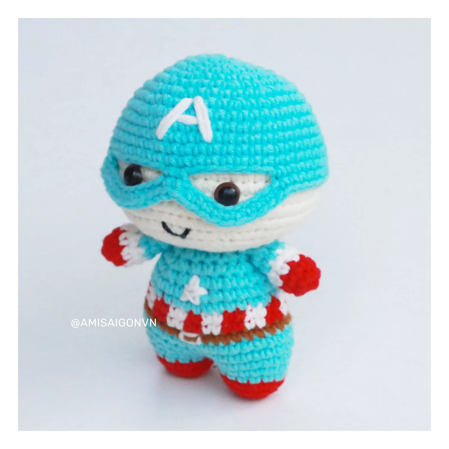 Captain America Hero Amigurumi | Crochet Pattern | Amigurumi Tutorial PDF in English | AmiSaigon