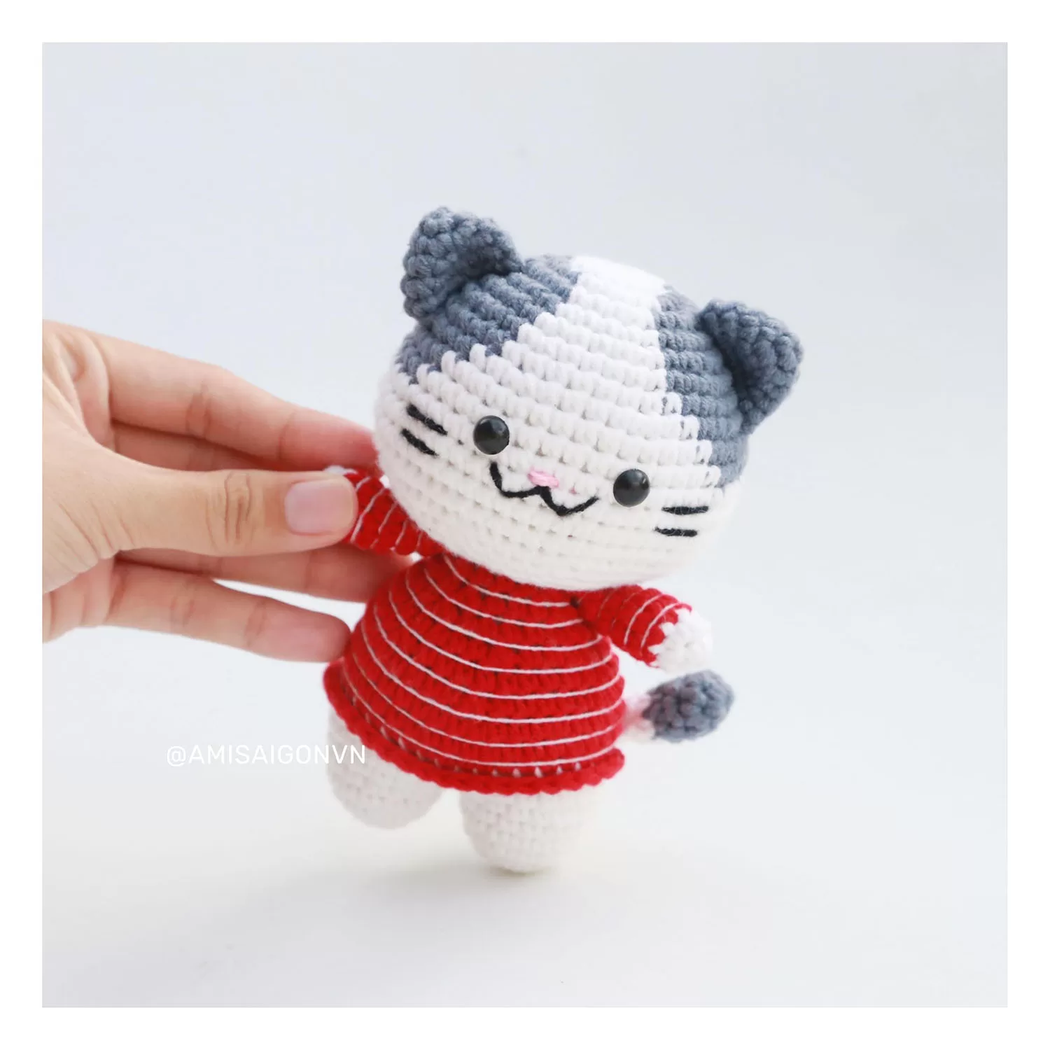 Christmas Cat V2 Amigurumi | Crochet Pattern | Amigurumi Tutorial PDF in English | AmiSaigon
