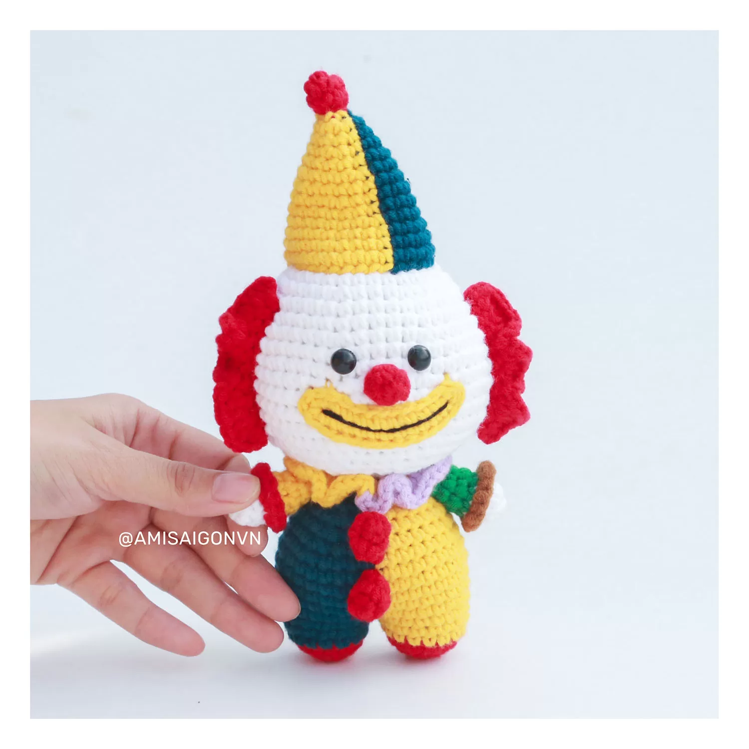 Clown Doll Amigurumi | Crochet Pattern | Amigurumi Tutorial PDF in English | AmiSaigon