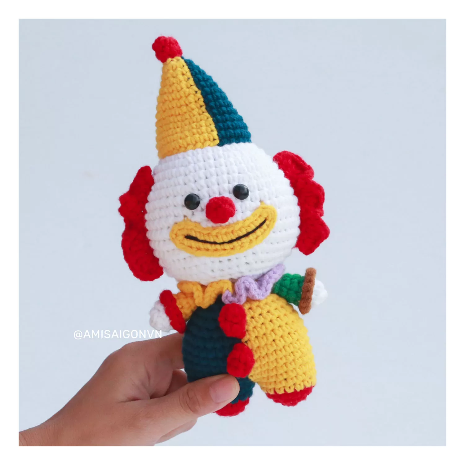 Clown Doll Amigurumi | Crochet Pattern | Amigurumi Tutorial PDF in English | AmiSaigon