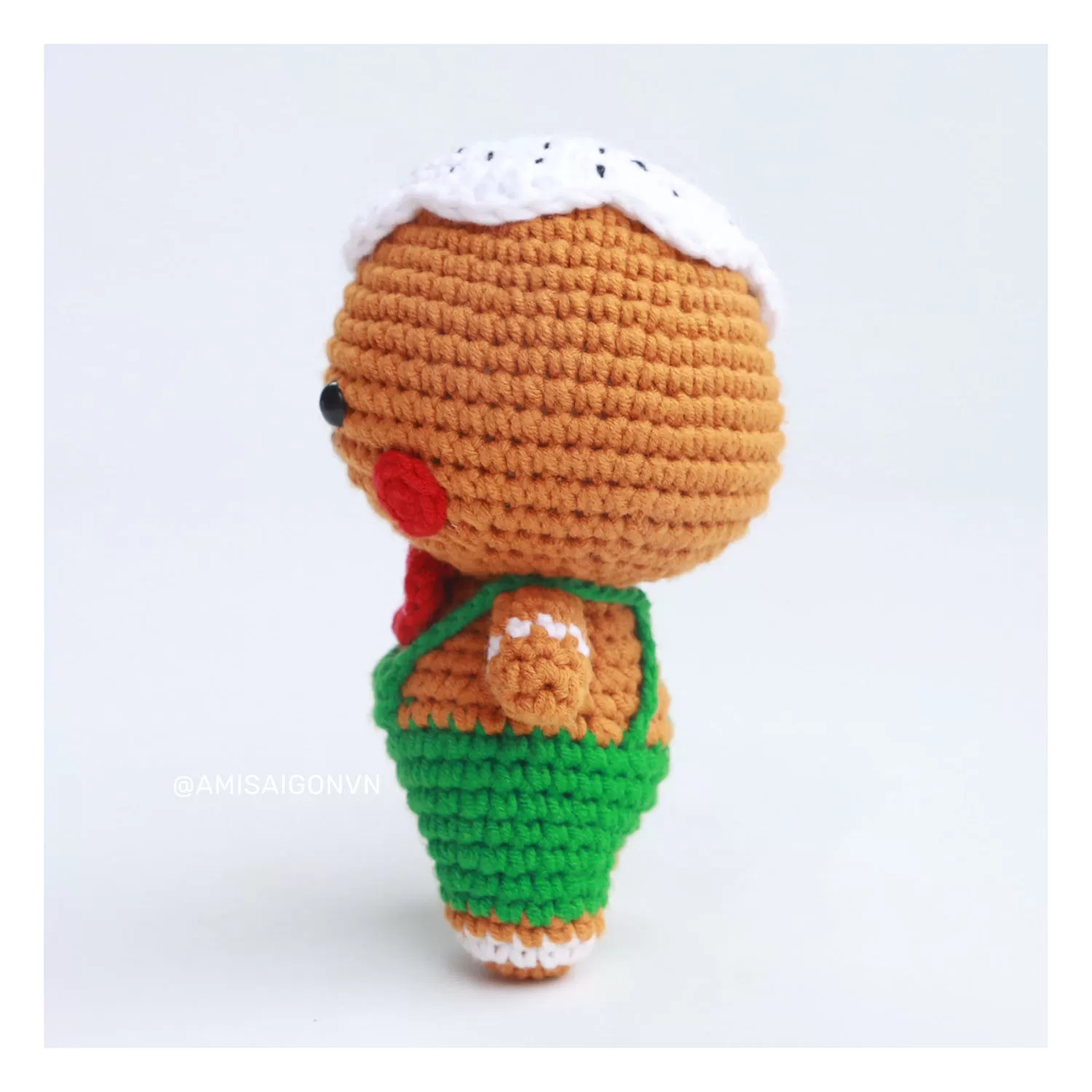 Gingerbread Man Amigurumi | Crochet Pattern | Amigurumi Tutorial PDF in English | AmiSaigon