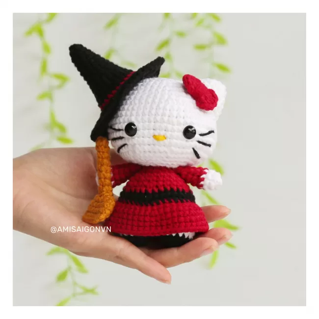 Halloween Hello Kitty Amigurumi | Crochet Pattern | Amigurumi Tutorial PDF in English | AmiSaigon