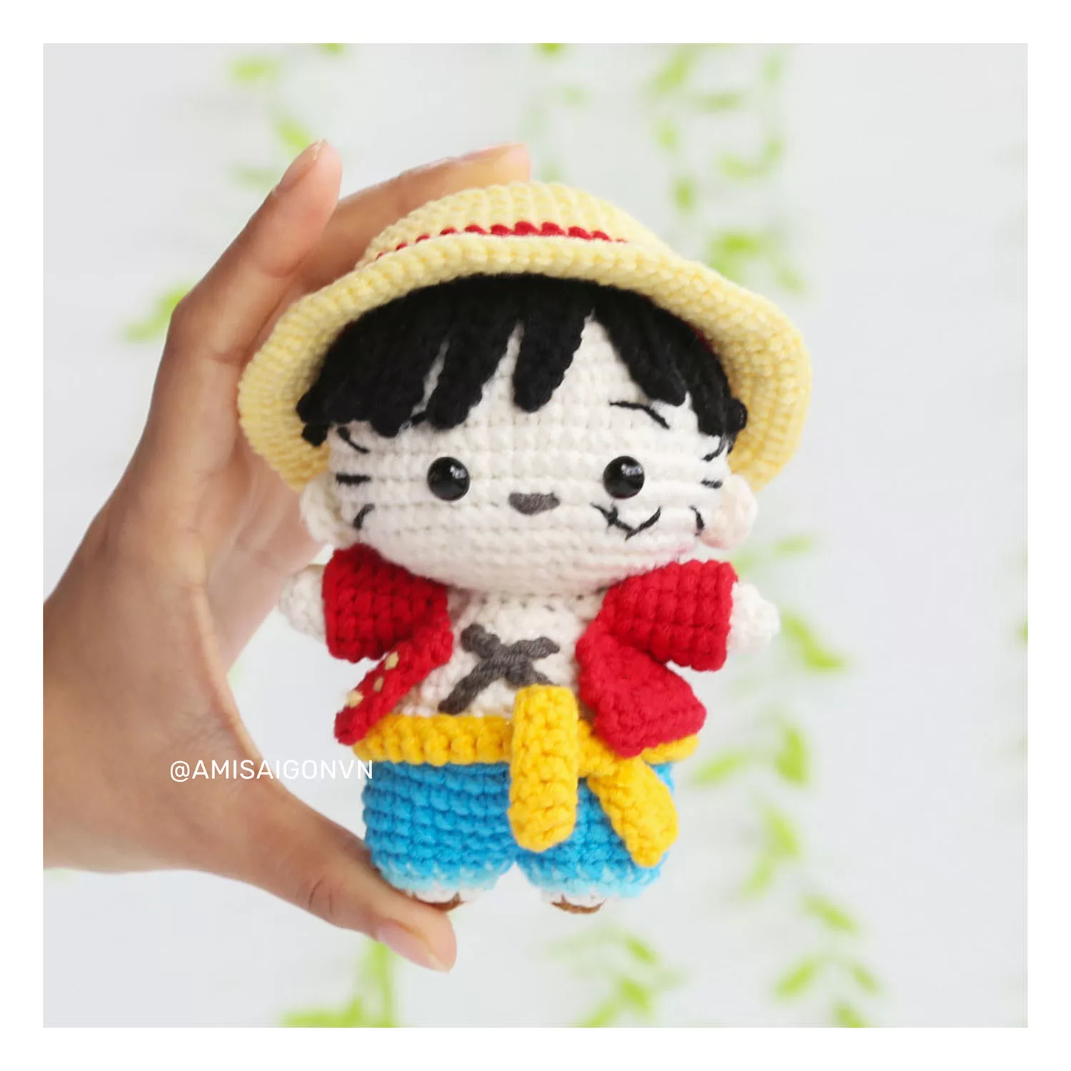 Monkey D. Luffy Doll Amigurumi | Crochet Pattern | Amigurumi Tutorial PDF in English | AmiSaigon