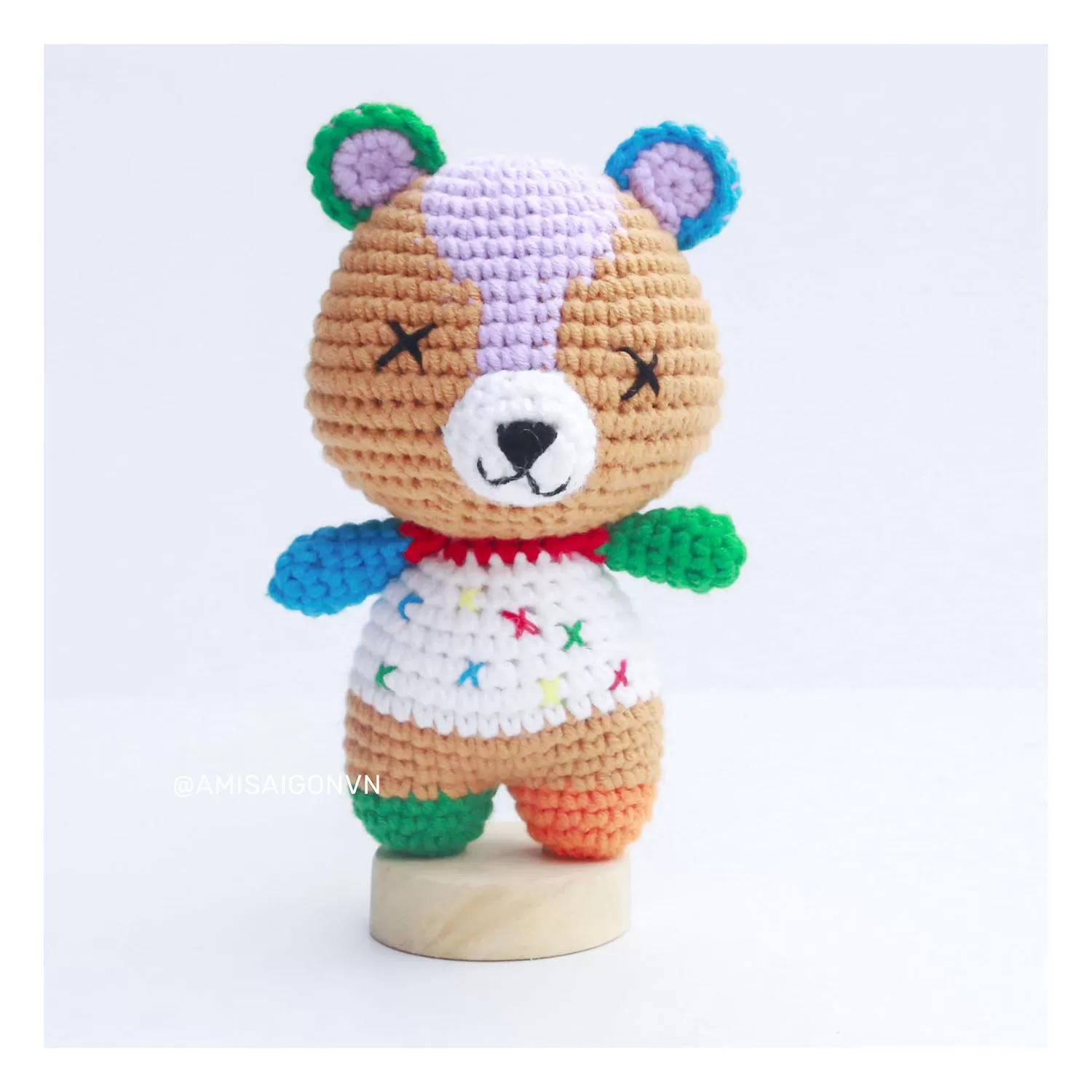 Stitches Bear Amigurumi | Crochet Pattern | Amigurumi Tutorial PDF in English | AmiSaigon