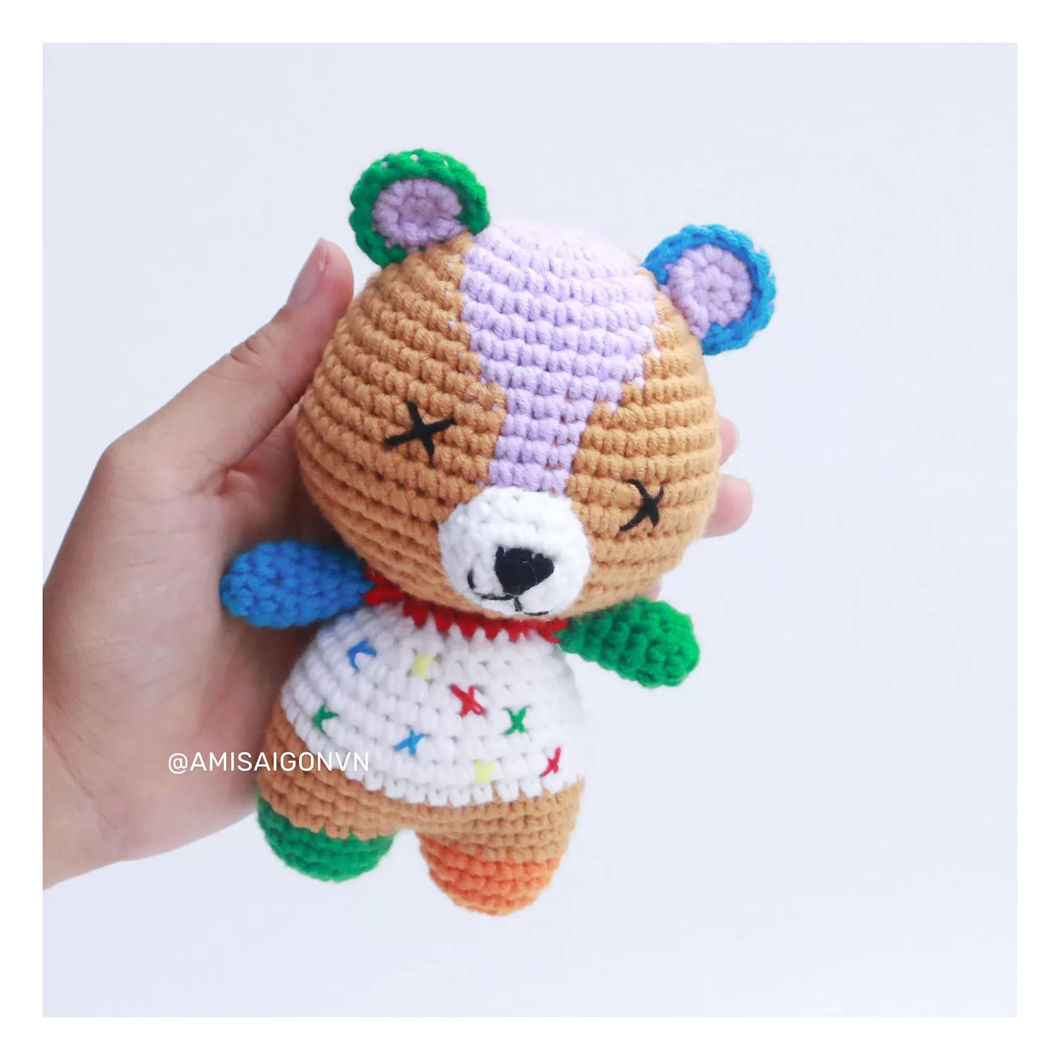 Stitches Bear Amigurumi | Crochet Pattern | Amigurumi Tutorial PDF in English | AmiSaigon